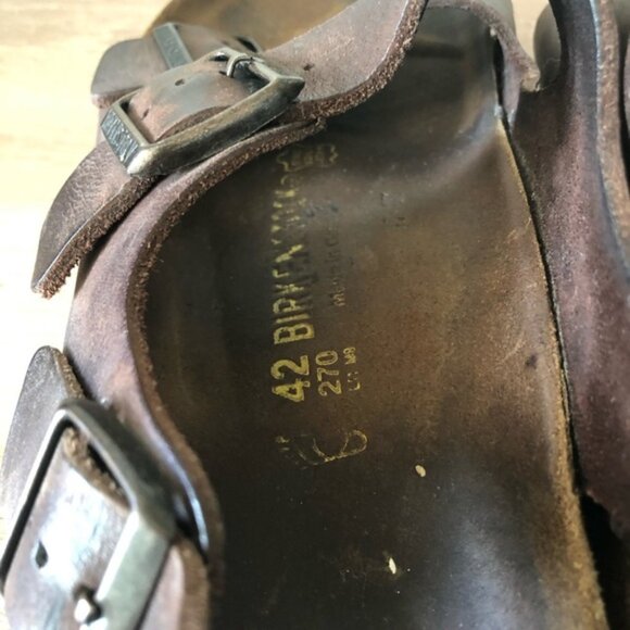 Birkenstock Milano Brown Sandals size 42 - Picture 8 of 16